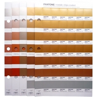 Pantone Plus (PMS) Premium Metallics Chips Coated (nyt system) ringbind 300 farver (GB1505) #13020-200  